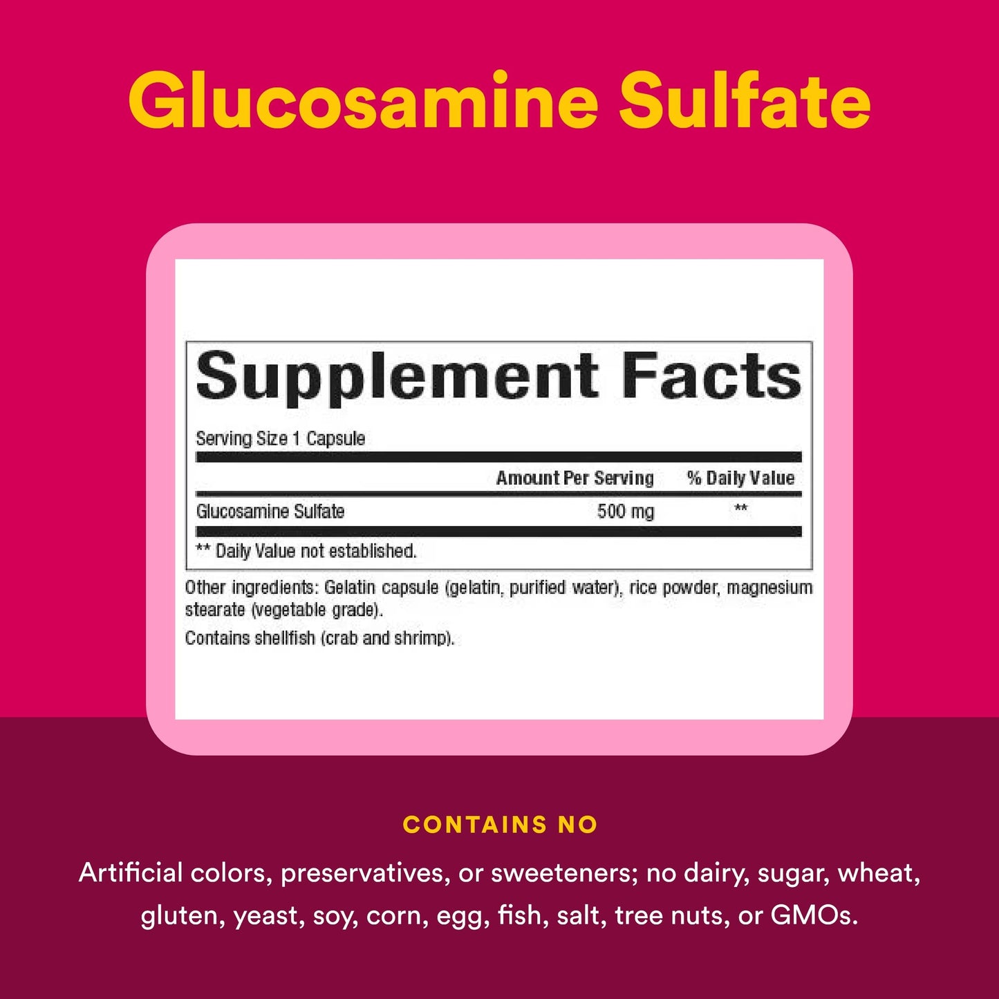Natural Factors Glucosamine Sulfate 180 Capsules