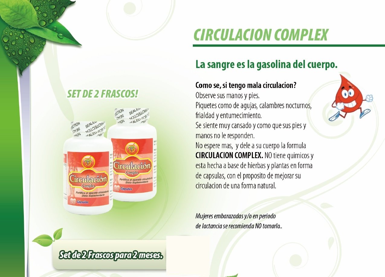 Nutrisalud Products Circulation Complex Capsules, 120 Capsules