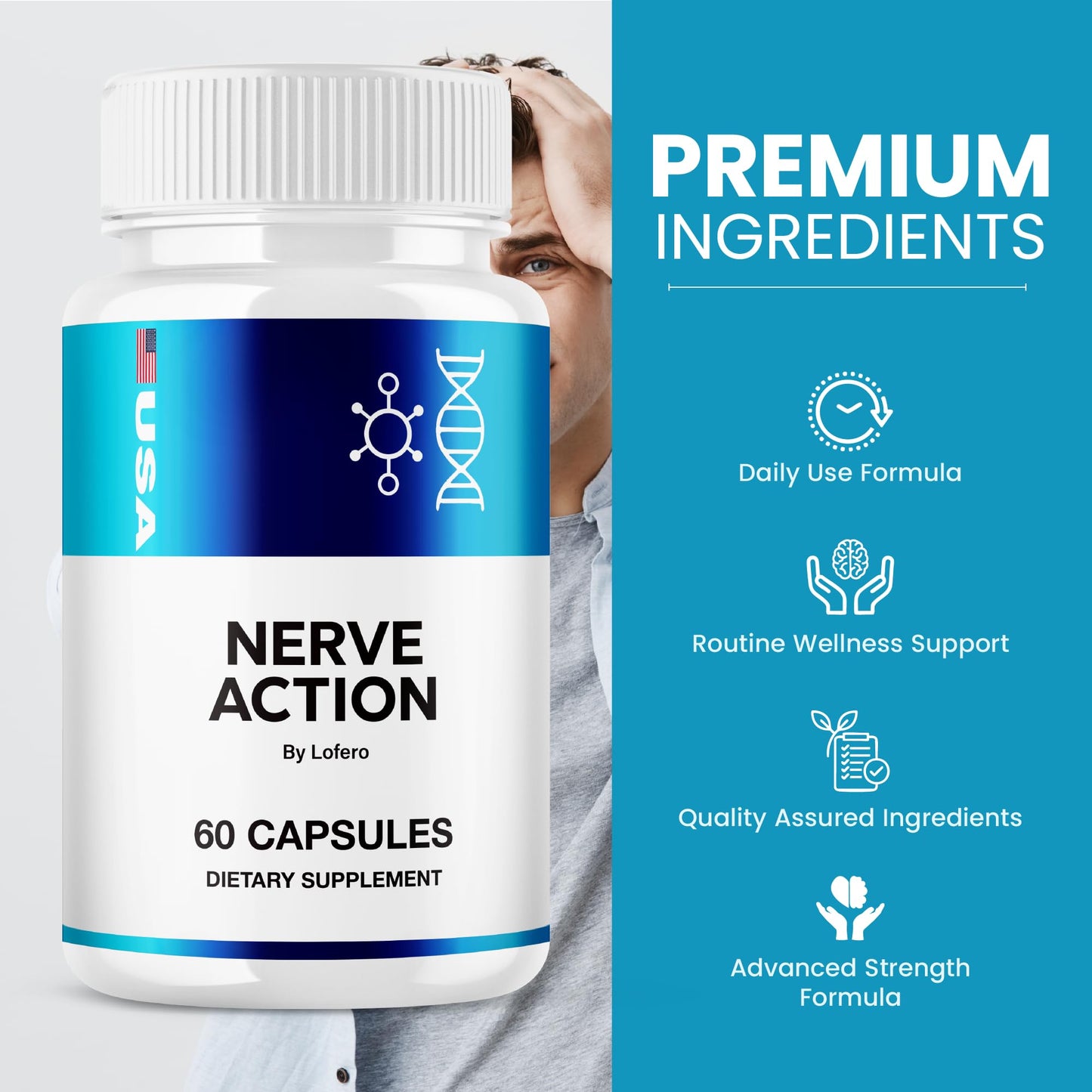 Lofero Nerve Action Capsules 180 Capsules