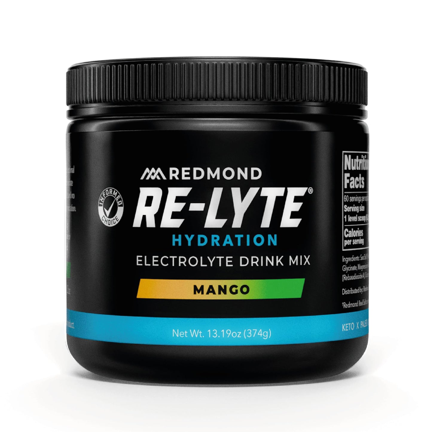 REDMOND Re-Lyte Hydration Electrolyte Powder (Mango) 13.19 Ounce
