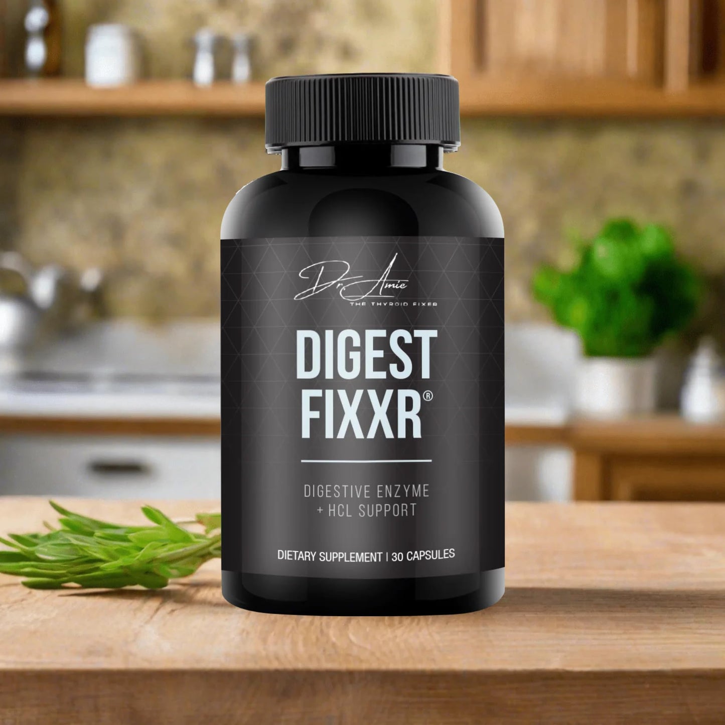 Fixxr Digest by Dr. Amie Digestive Enzyme & HCl Support 30 Capsules