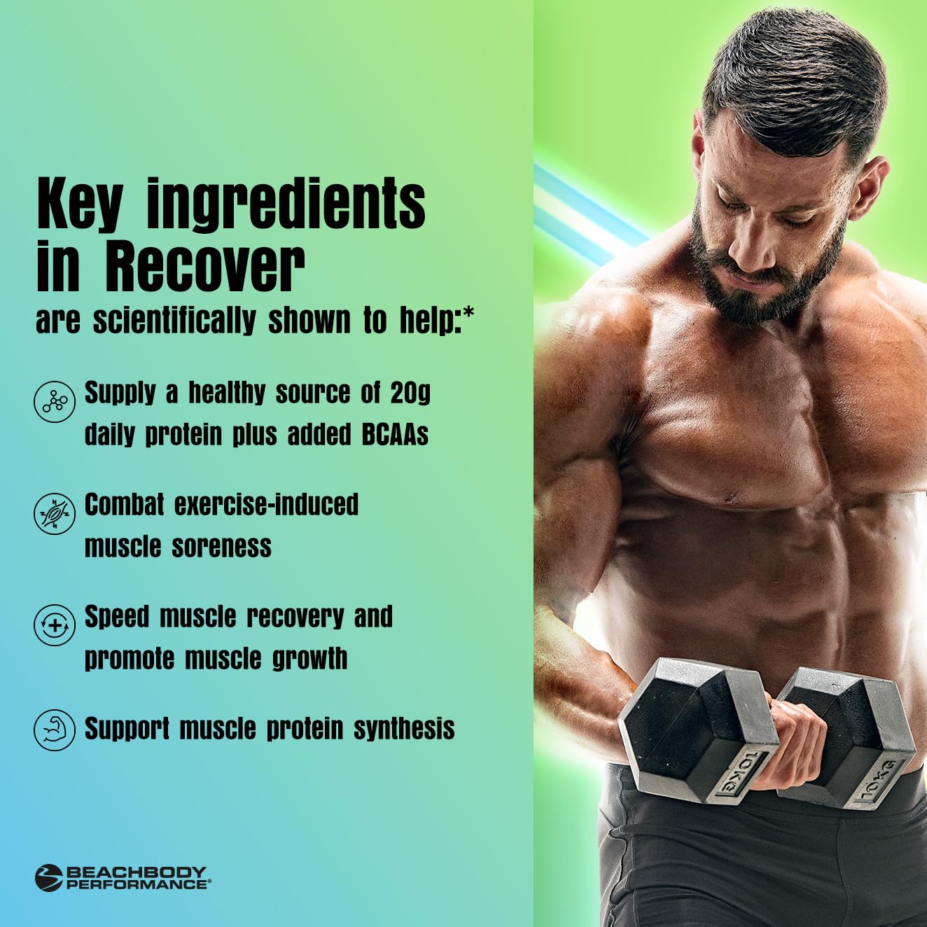 BODi Recover Post Workout Whey Protein Powder - Orange, 20 Servings