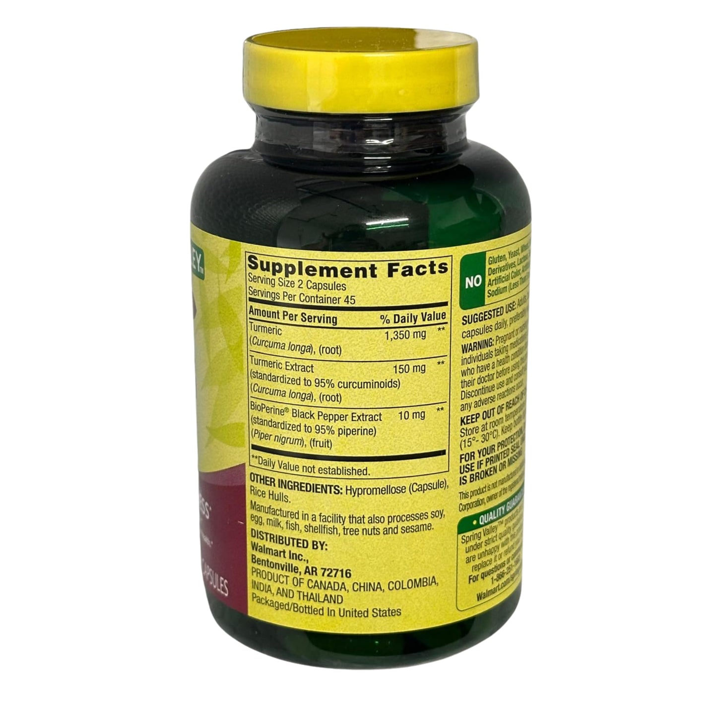 FUSION SHOP STORE Turmeric Curcumin 1500mg with Black Pepper, 90 Capsules