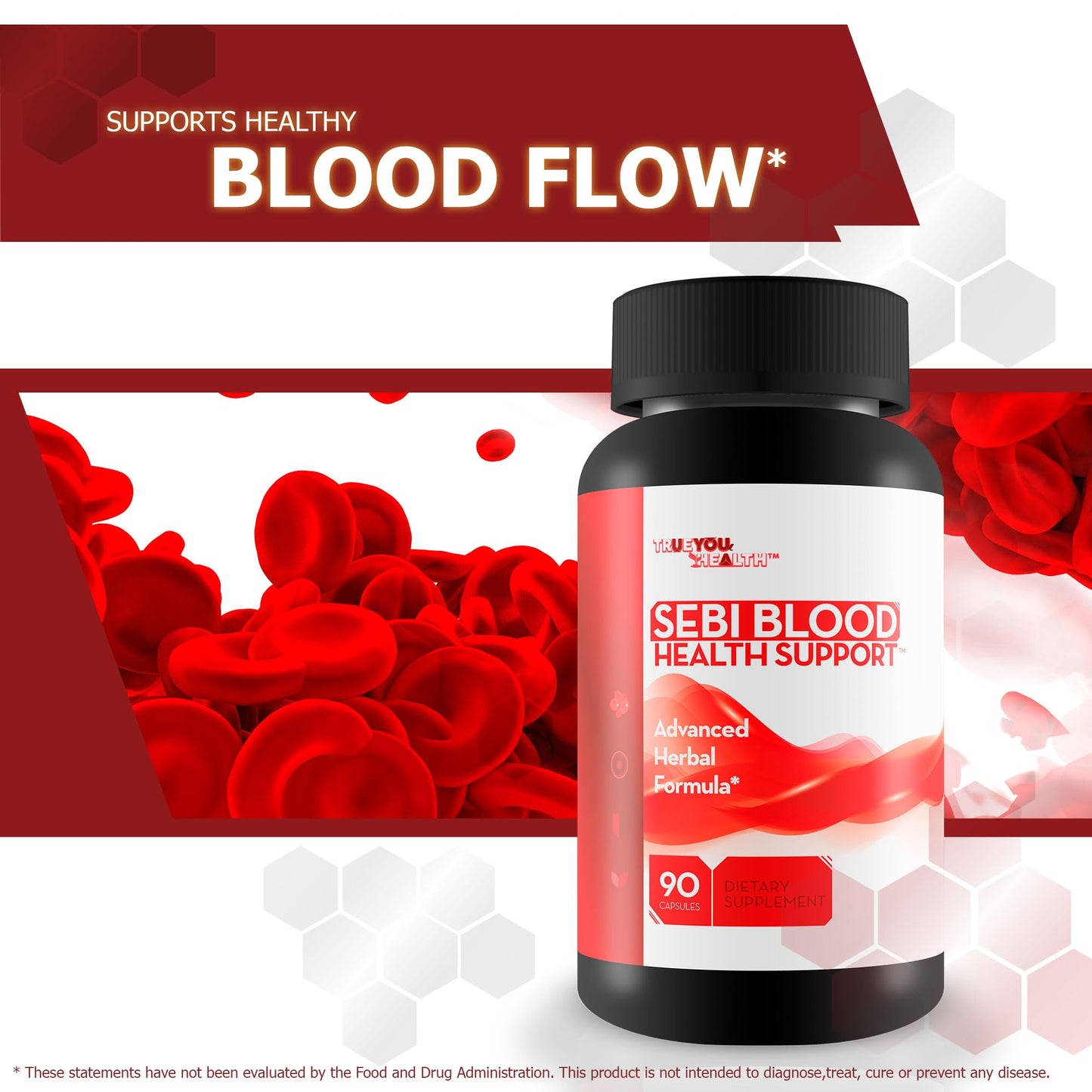 True You Health Sebi Blood Health Support Capsule 90 Count