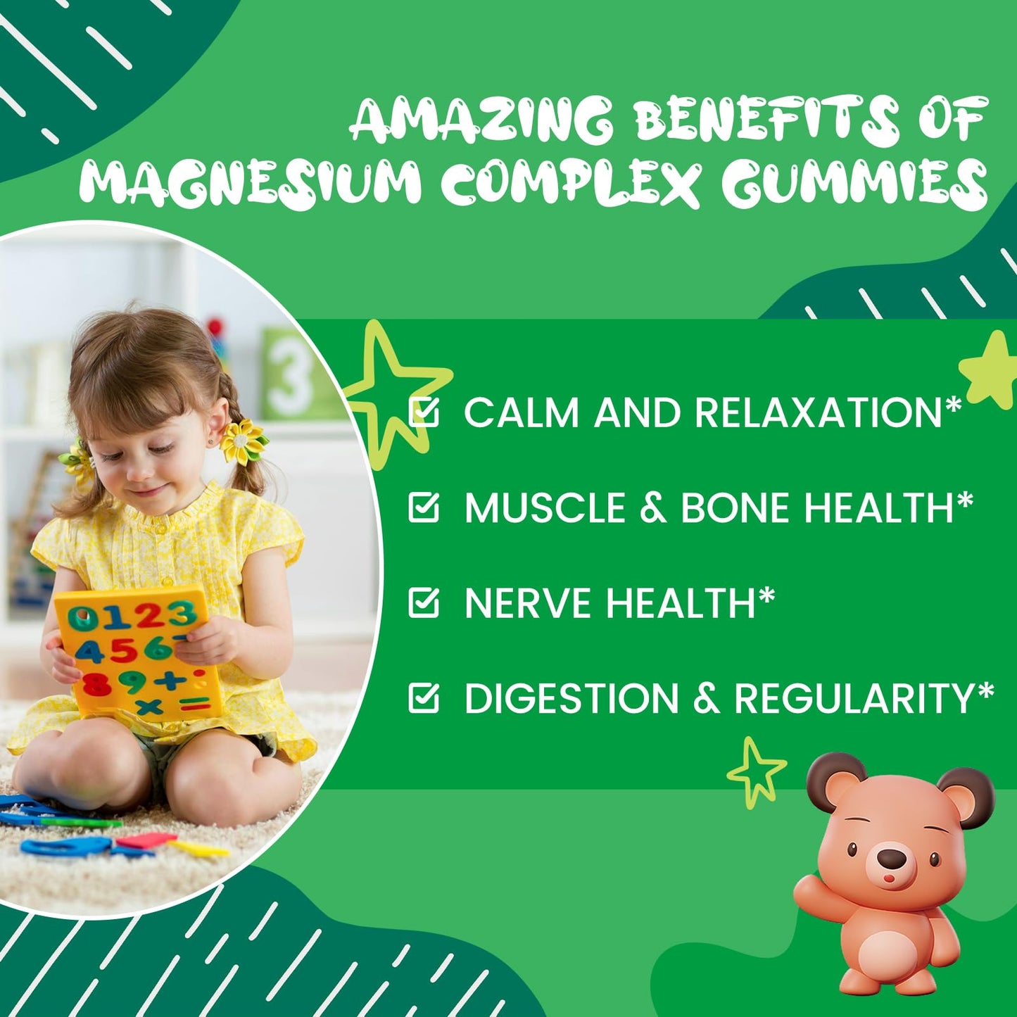 SEPT YAN Magnesium Glycinate Gummies Gummy 60 Count