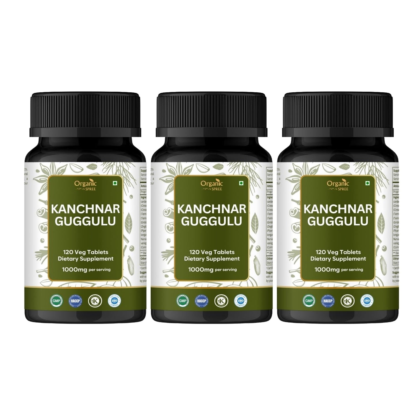 ORGANIC SPREE Kanchnar Guggulu Tablets 360