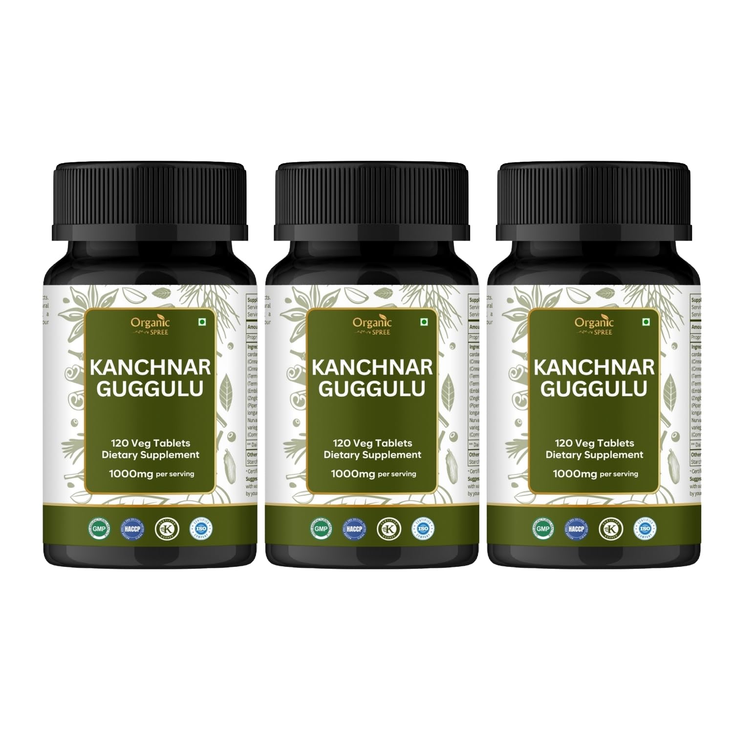 ORGANIC SPREE Kanchnar Guggulu Tablets 360