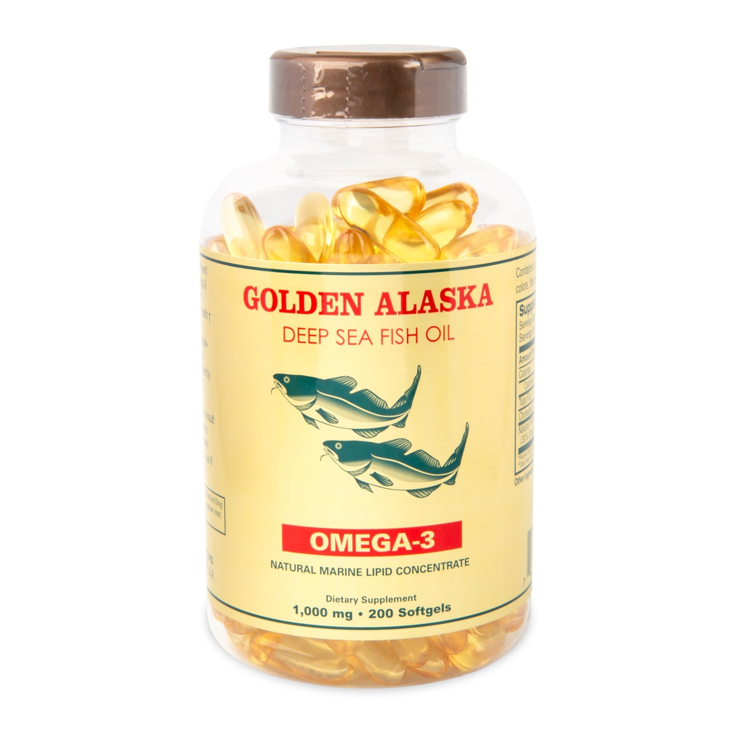 NCB Omega 3 Alaska Deep Sea Fish Oil 1000mg Softgels 200