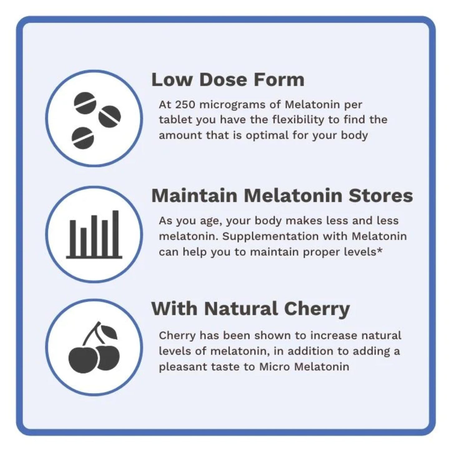 Utzy Naturals Micro Melatonin 0.25 mg Cherry Flavored Tablets, 120 Tablets