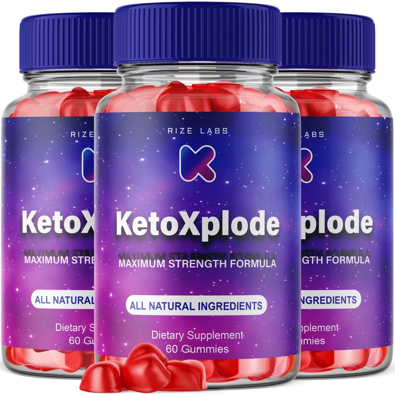 Rize Labs KetoXplode Keto ACV Gummies for Advanced Weight Loss with Apple Cider Vinegar, Extra Strength, 180 Gummies
