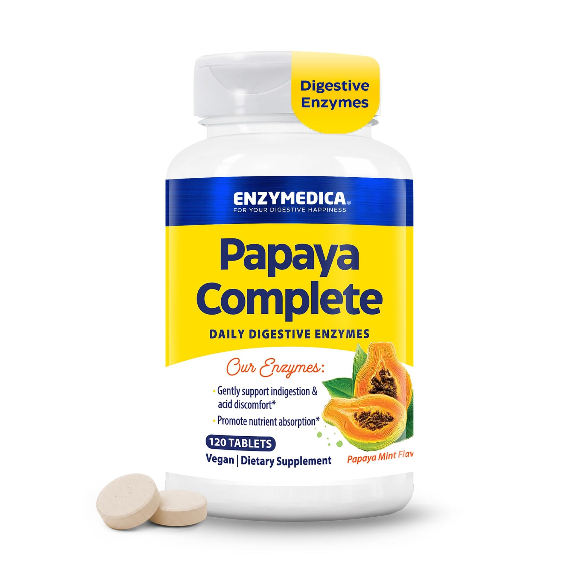 Enzymedica Papaya Complete Tablets 120 Count