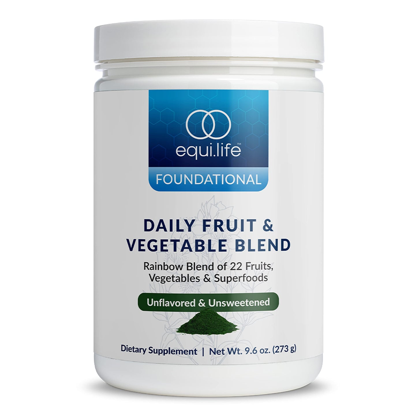 Equilife Daily Fruit & Vegetable Green Powder 9.6 Ounce