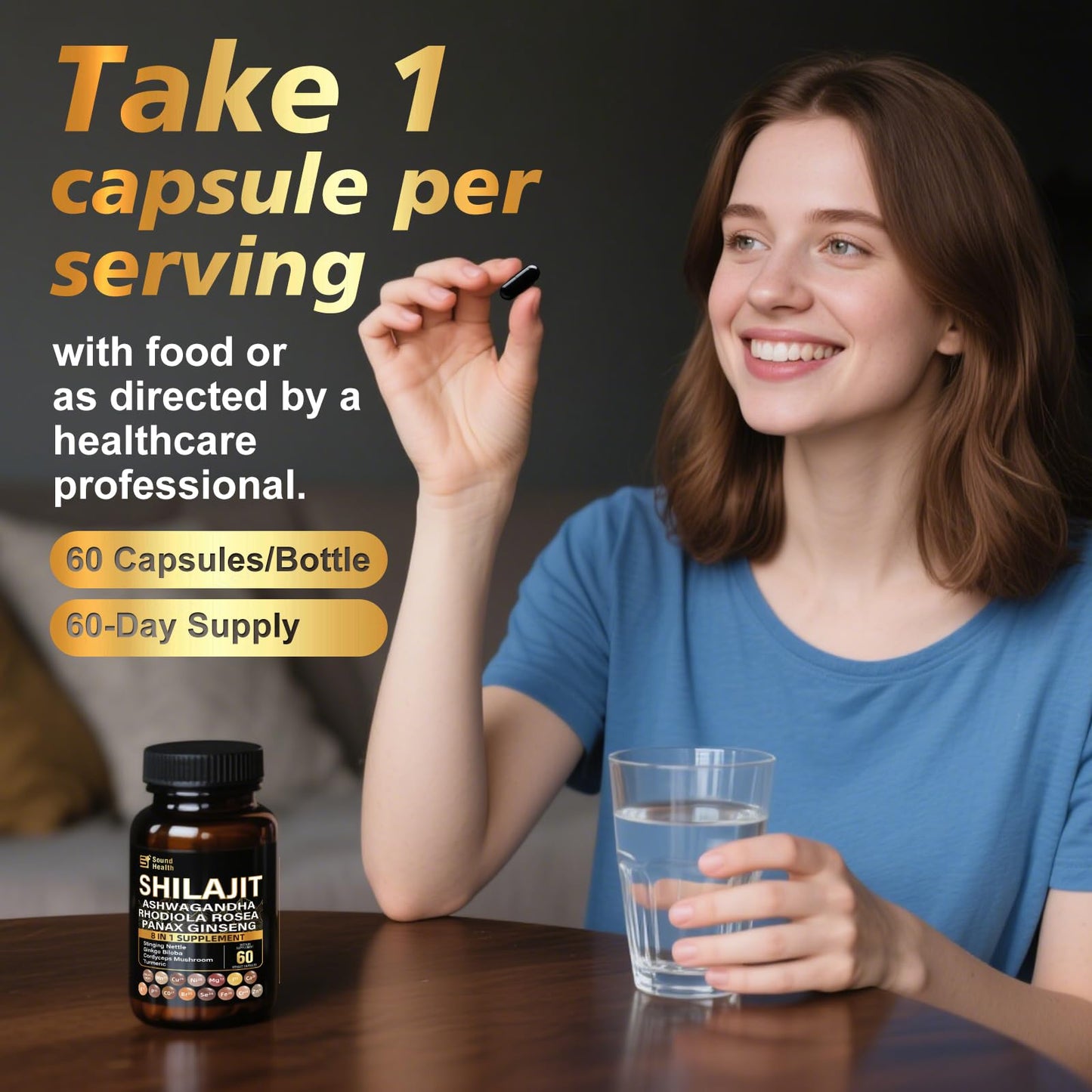 SoundHealth Irish Sea Moss & Shilajit Capsule 120 Count