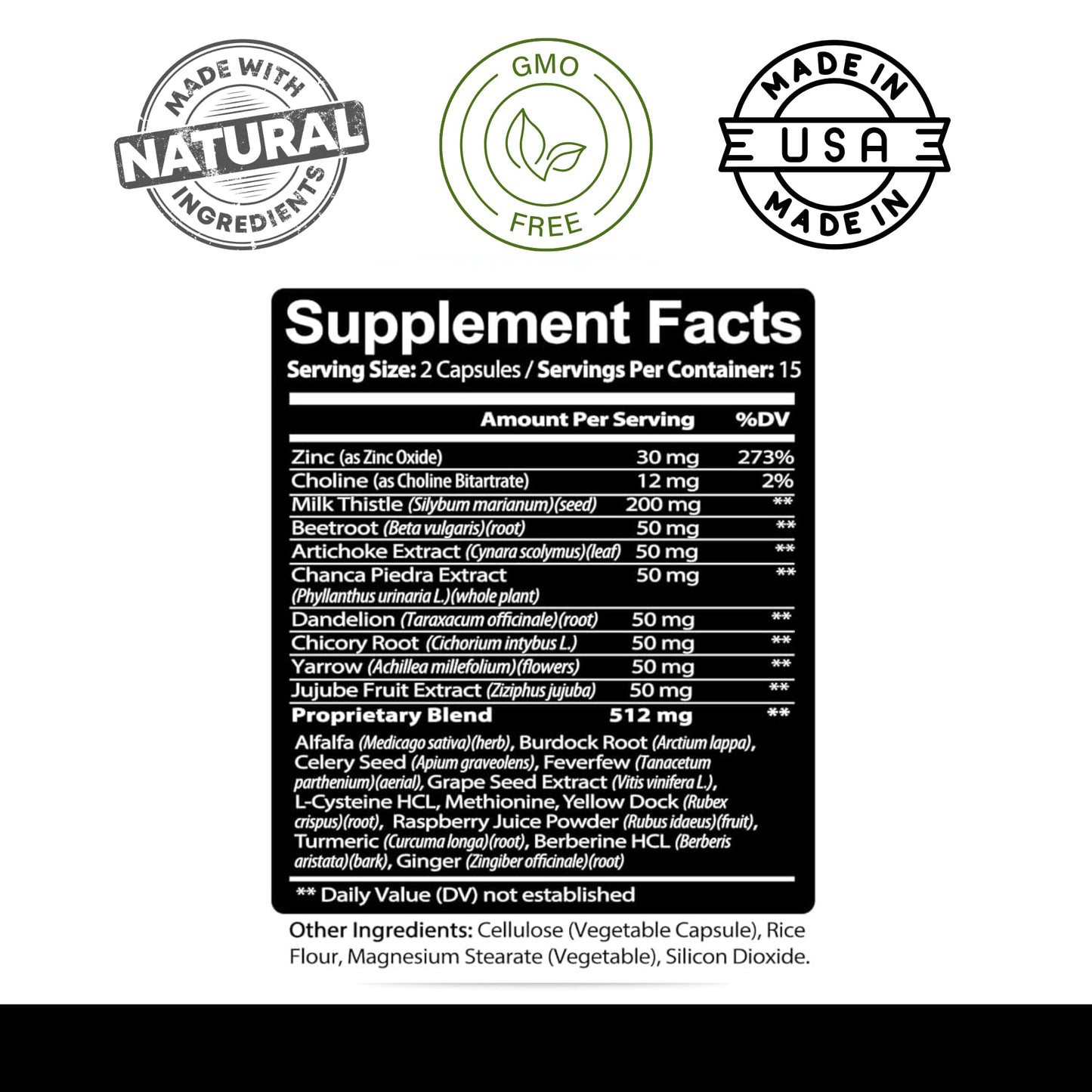 Kaya Naturals Liver Cleanse Detox & Repair Milk Thistle Supplement Capsules 30