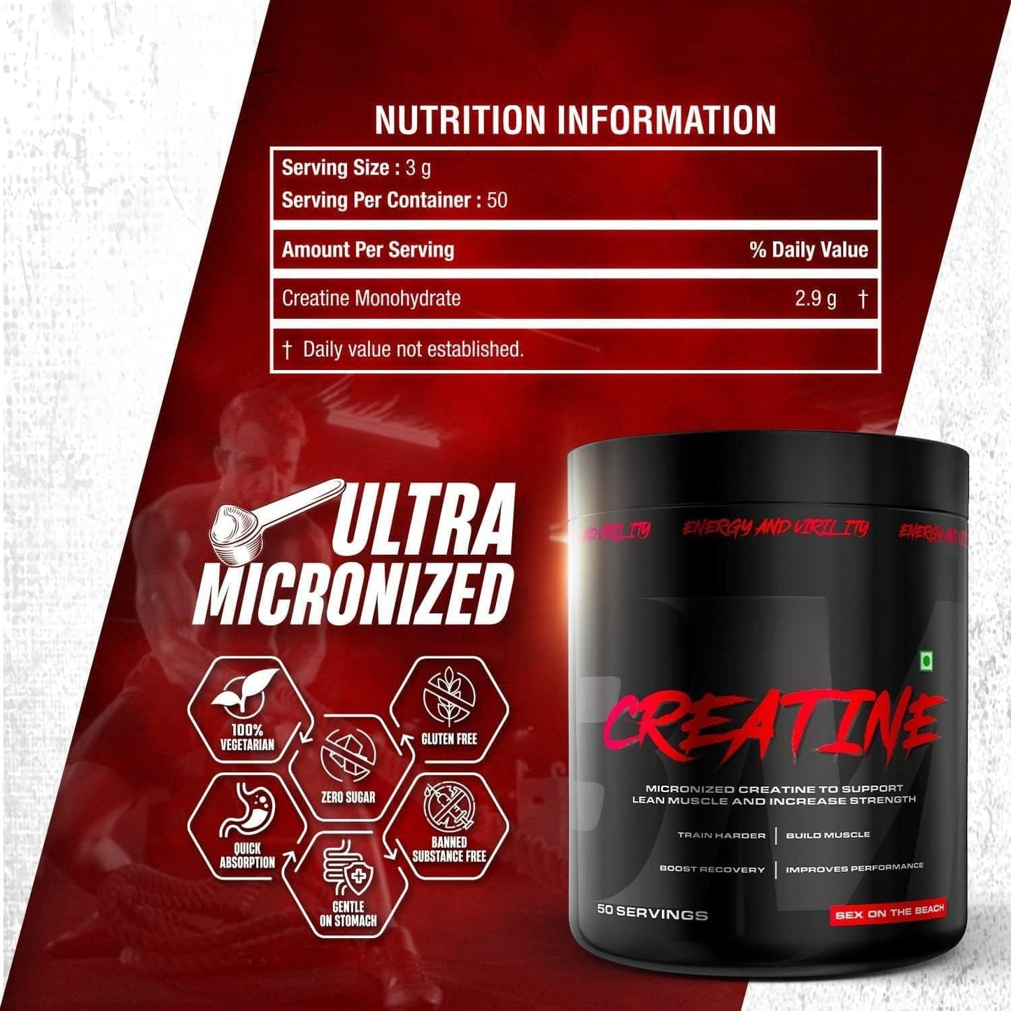 Generic Nutrition Creatine Powder 5.3 oz
