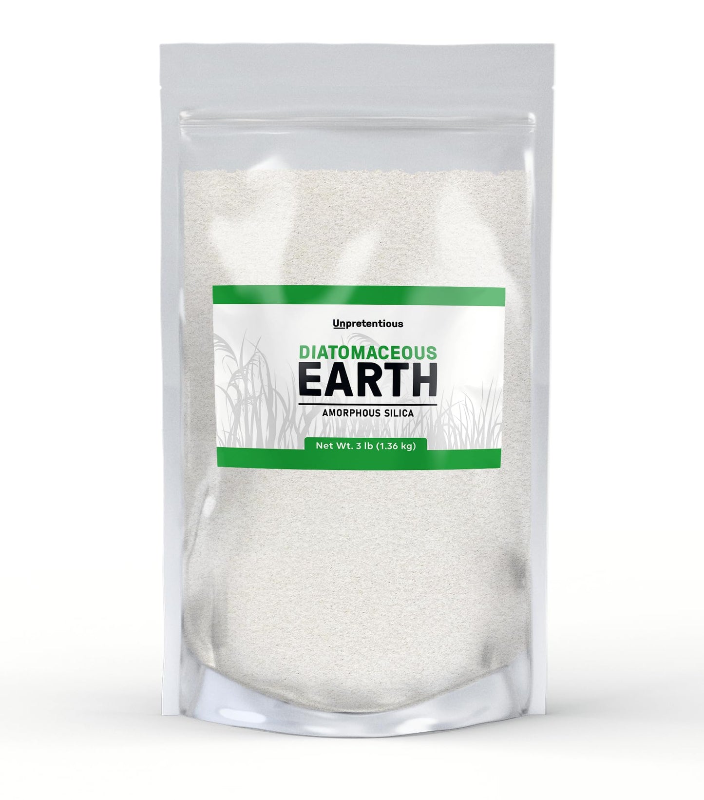 Unpretentious Diatomaceous Earth, Freshwater Amorphous Silica Powder 48 Ounces