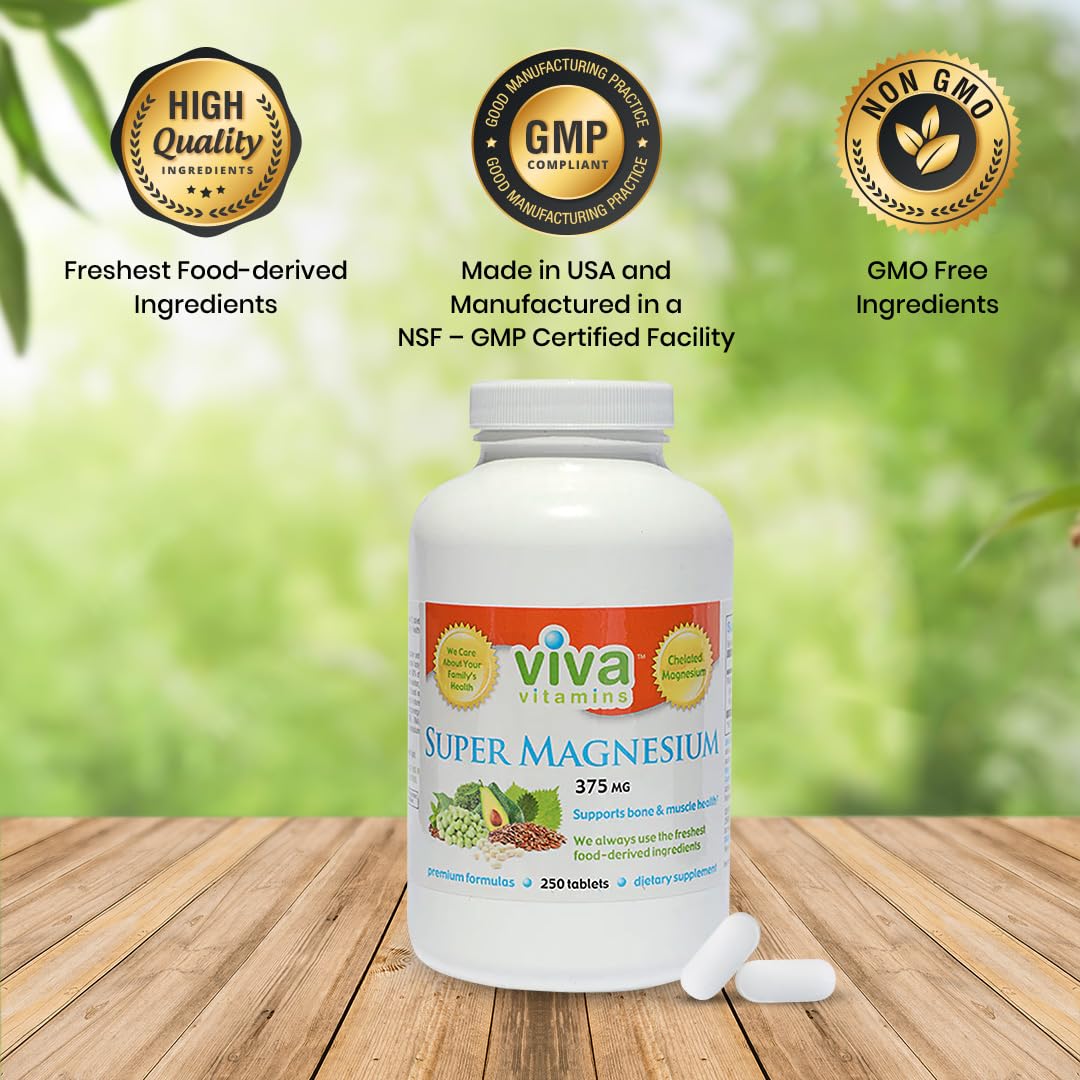 Viva Vitamins Super Magnesium 250 Tablets