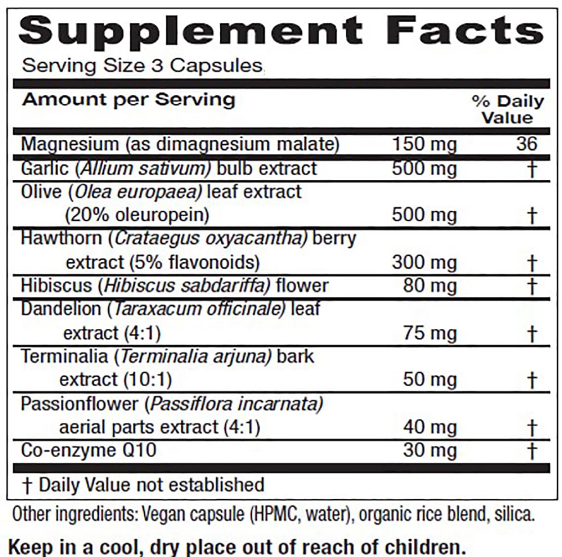 Vitanica VasoBlend Heart Health Supplement, 180 Capsules