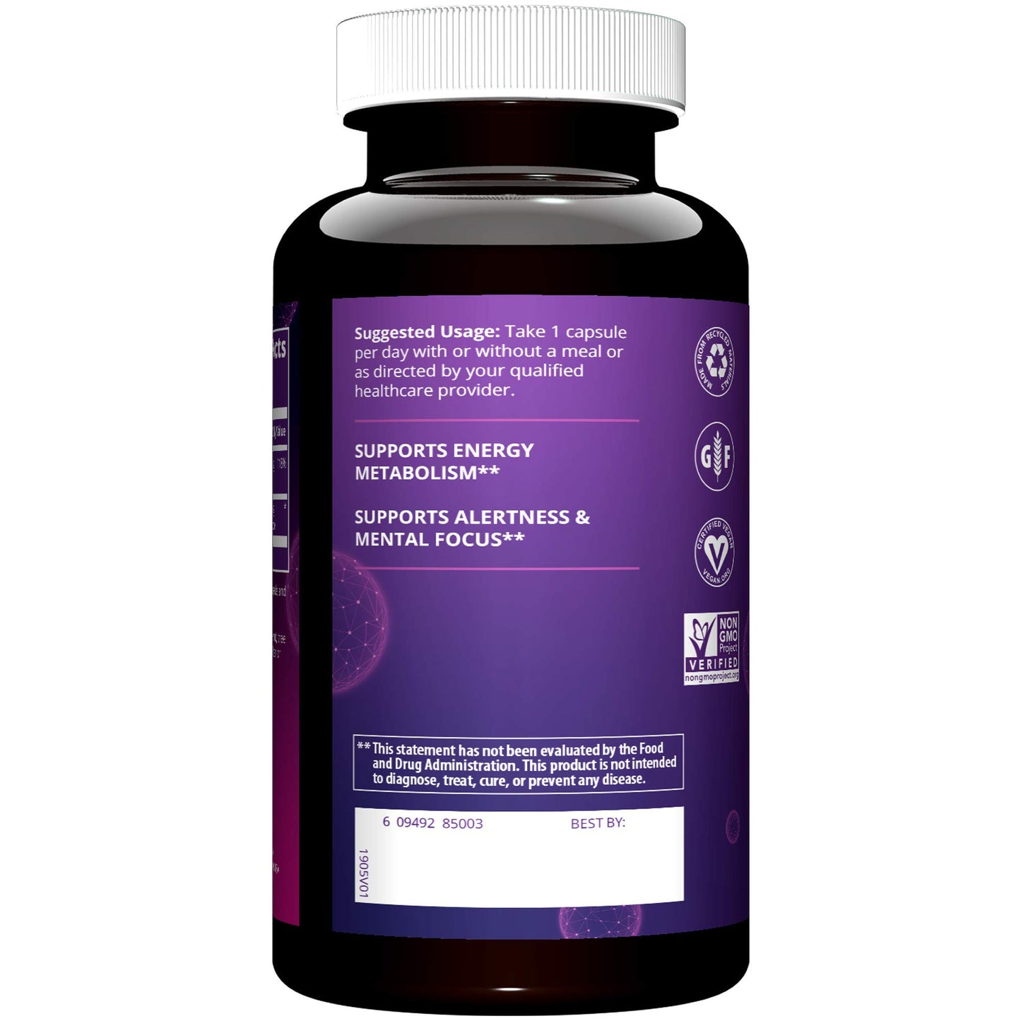MRM Acetyl L-Carnitine 500mg Capsule, 60 Count
