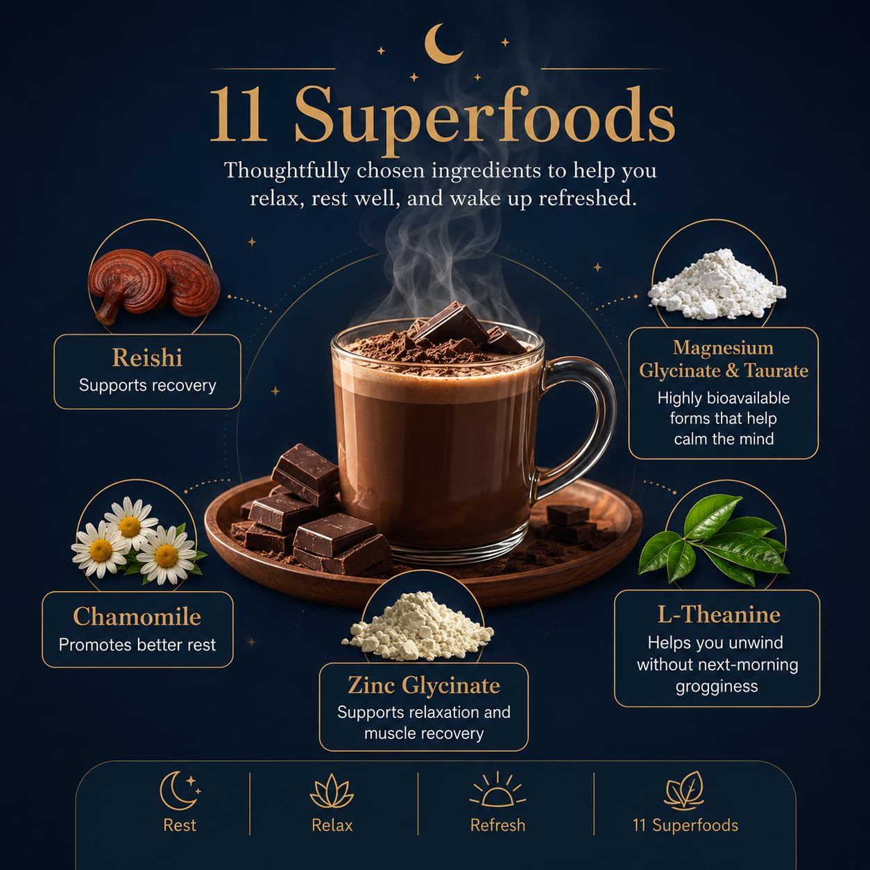 Dream Cocoa Magnesium Hot Cocoa Powder 7.4 oz