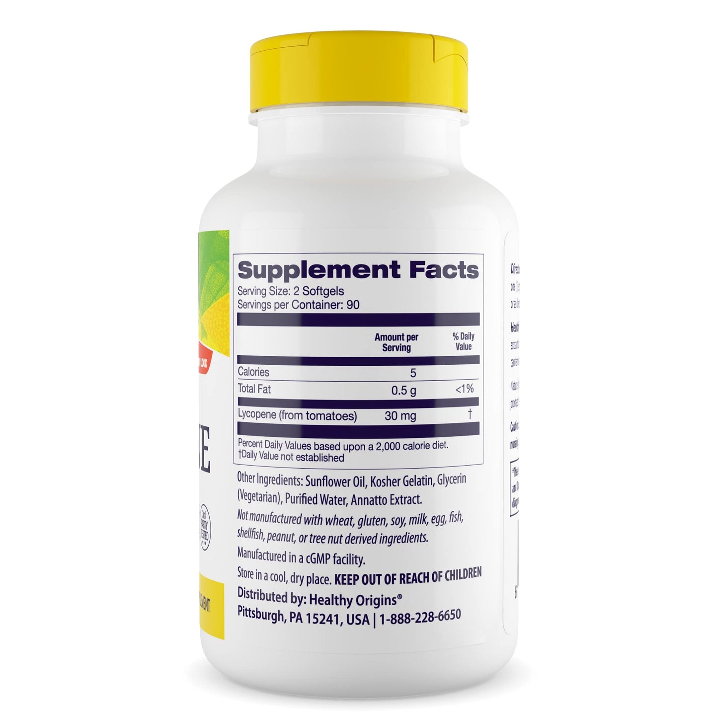 Healthy Origins Lycopene 15 mg Softgels, 180 Count