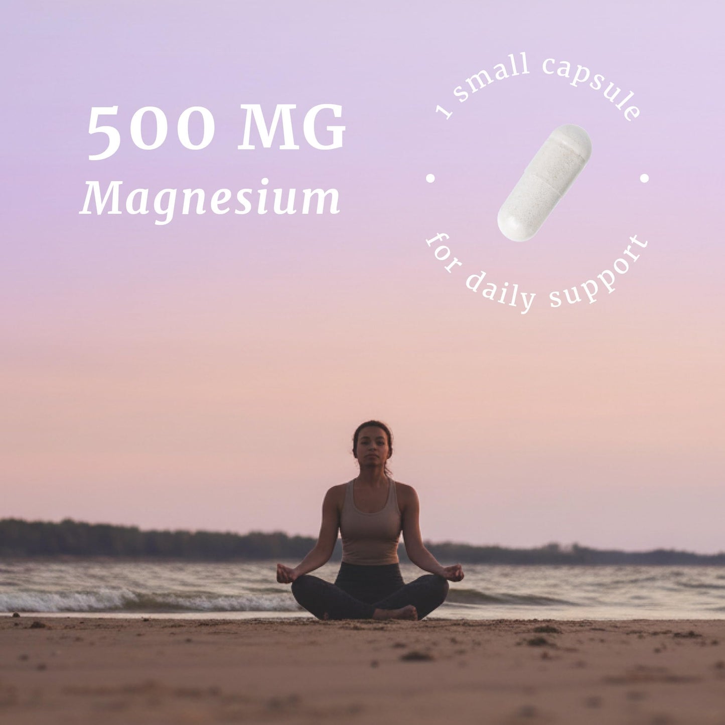 Nobi Nutrition Magnesium Citrate Complex 500 mg Capsule, 60 Count