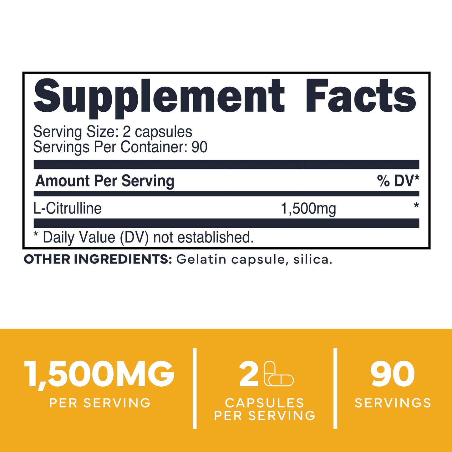 Type Zero L-Citrulline Capsules, 180 Capsules, 1500 mg per Serving, GMO-Free