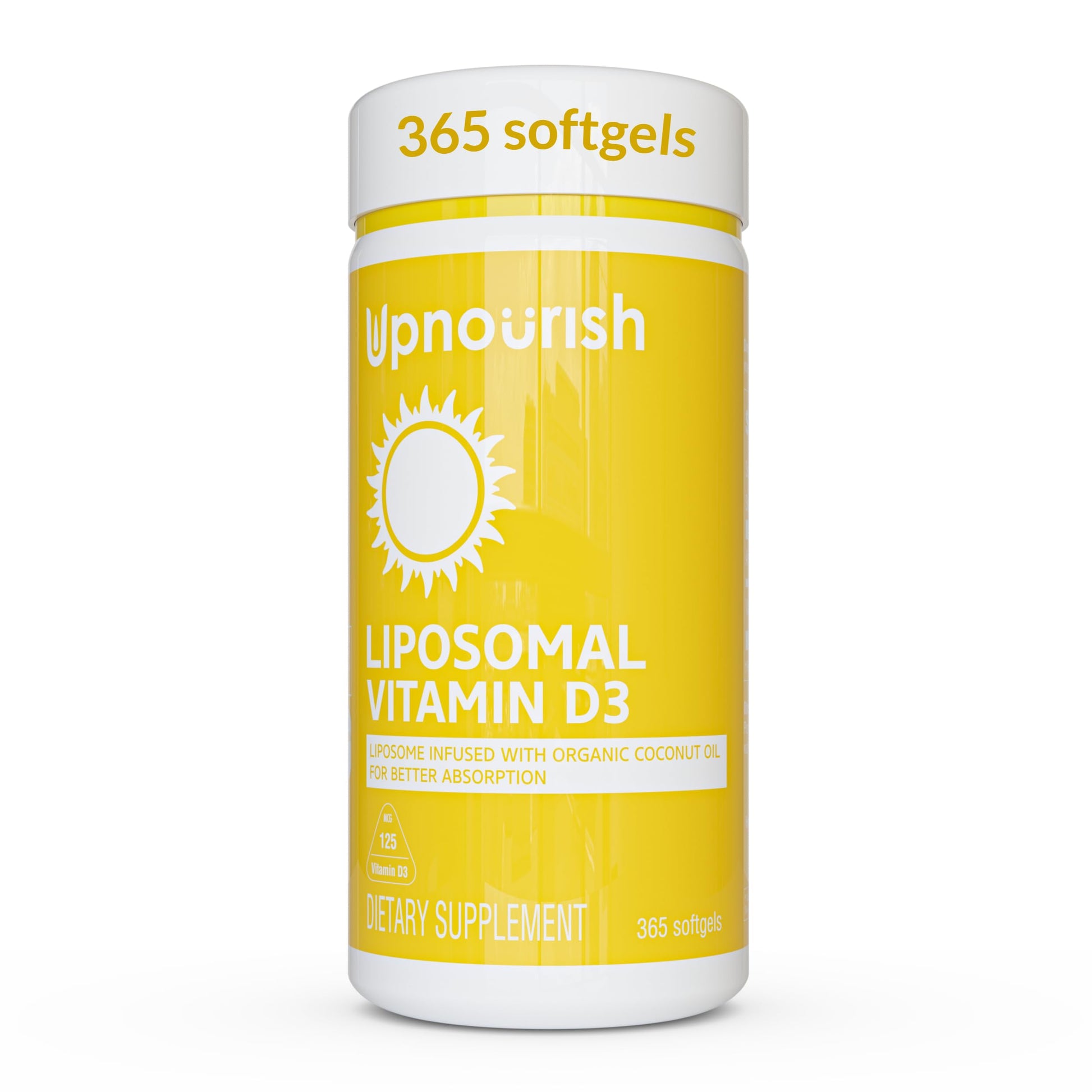 UpNourish Liposomal Vitamin D3 5000 IU Softgel 365 ct