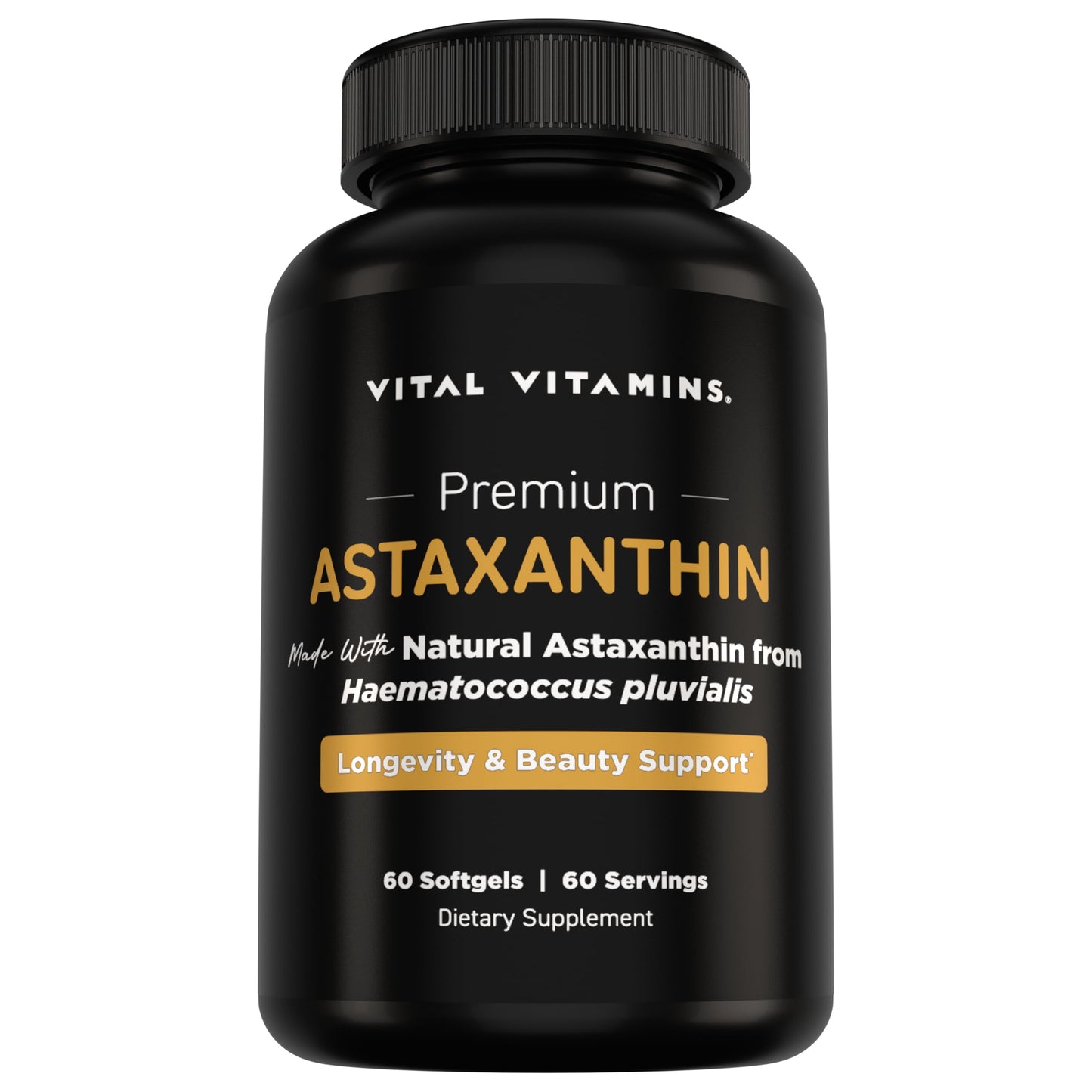 Vital Vitamins Astaxanthin 12mg Softgels, 60 Count