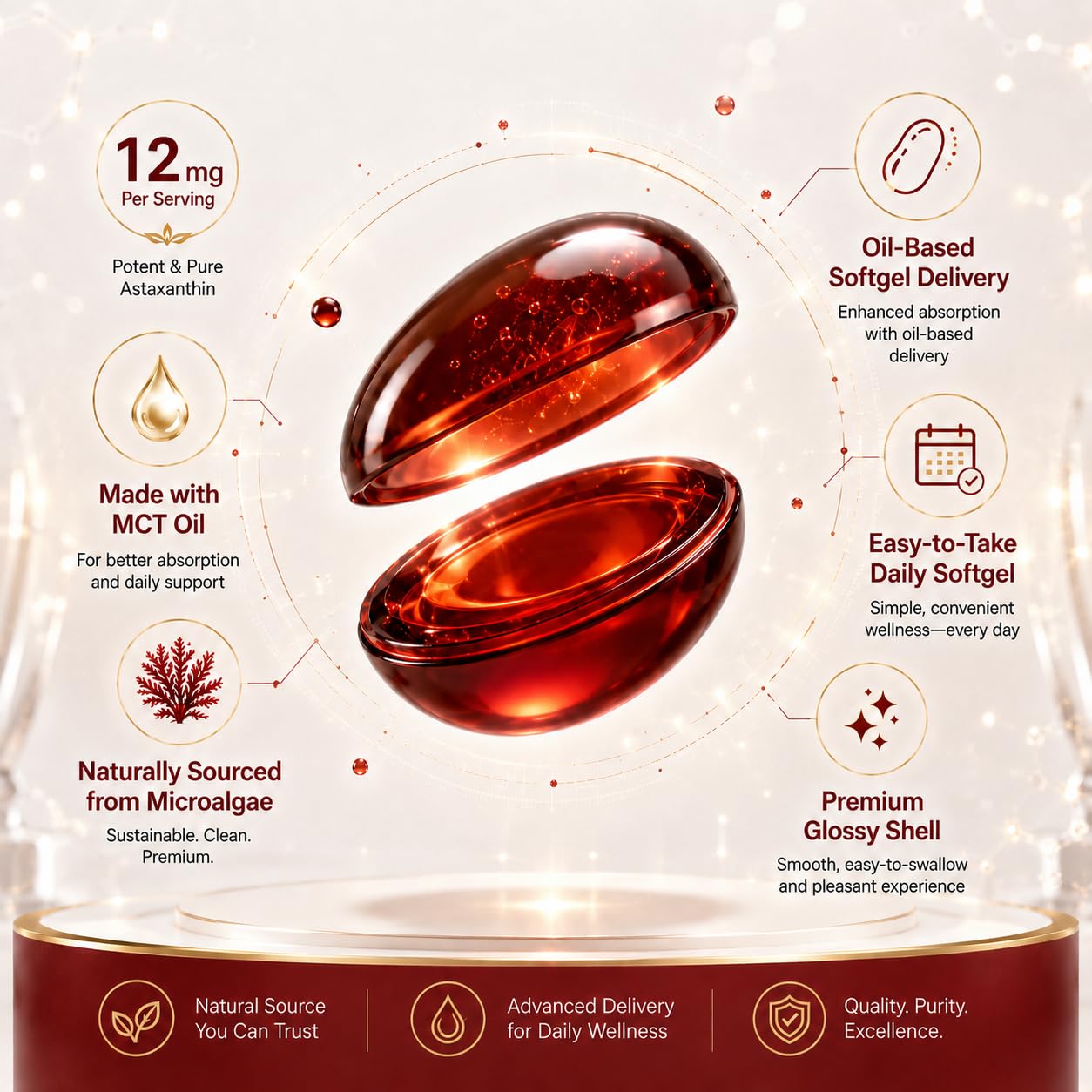 Elvtafu Astaxanthin Softgels 180 Count