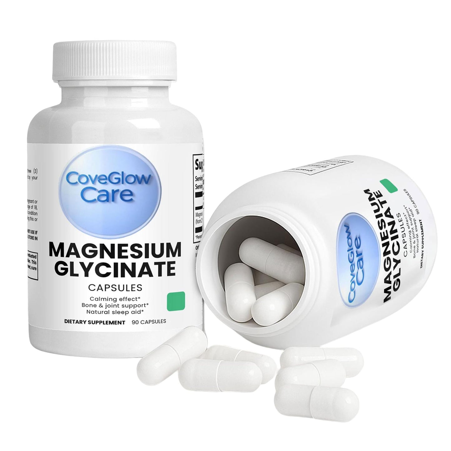 CoveGlow Care Magnesium Glycinate 275mg Capsules, 1 Count