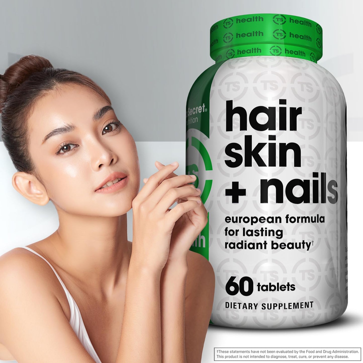 Top Secret Nutrition Hair Skin + Nails 60 Tablets