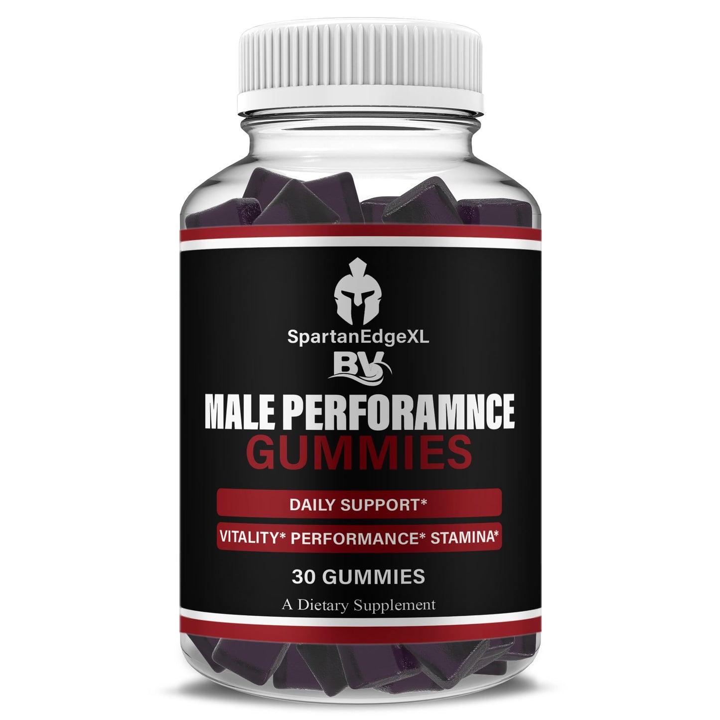 BLUE VIBE Spartan Edge XL Daily Shilajit and Manuka Honey Performance Gummy Supplement, 30 Gummies