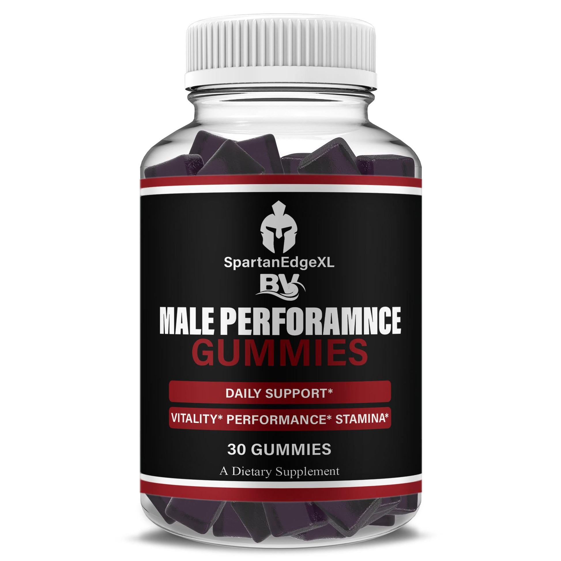 BLUE VIBE Spartan Edge XL Daily Shilajit and Manuka Honey Performance Gummy Supplement, 30 Gummies