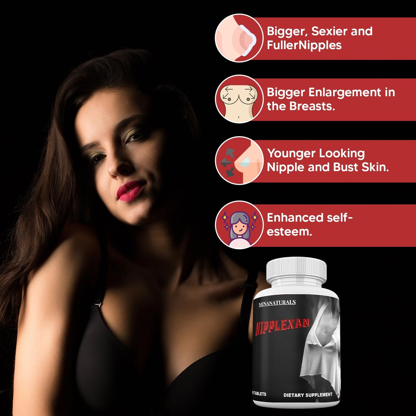 MINANATURALS NIPPLEXAN Natural Nipple Enlargement, 60 Tablets