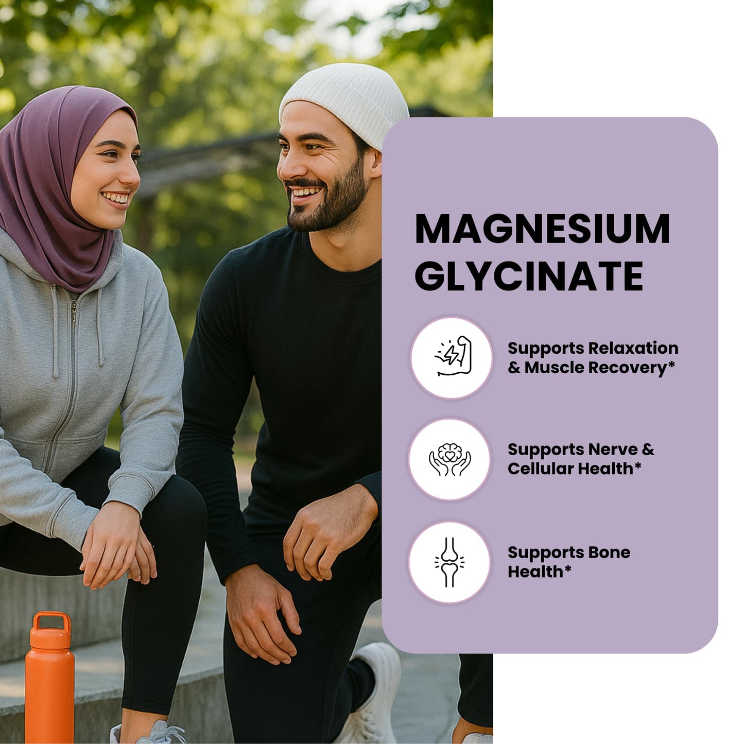 Zaytun Vitamins Magnesium Glycinate 300mg, 60 Tablets