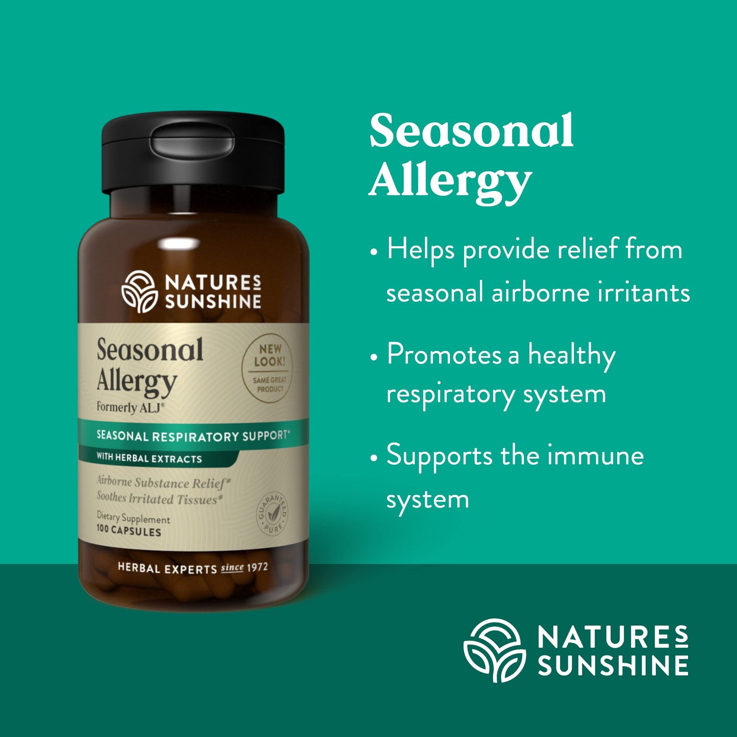 Nature's Sunshine Seasonal Allergy Capsule 100 Count