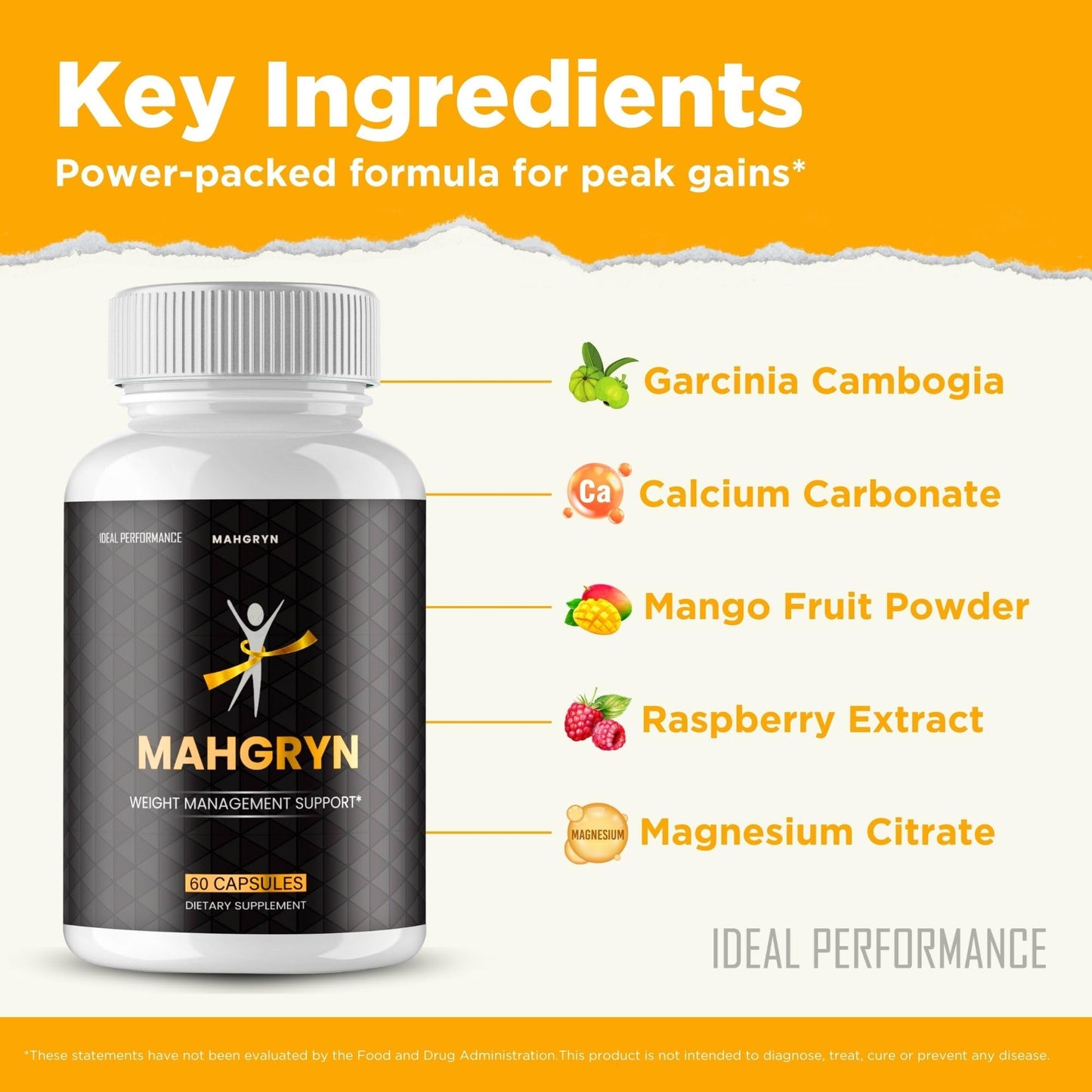 IDEAL PERFORMANCE Mahgryn Capsules 180 Count