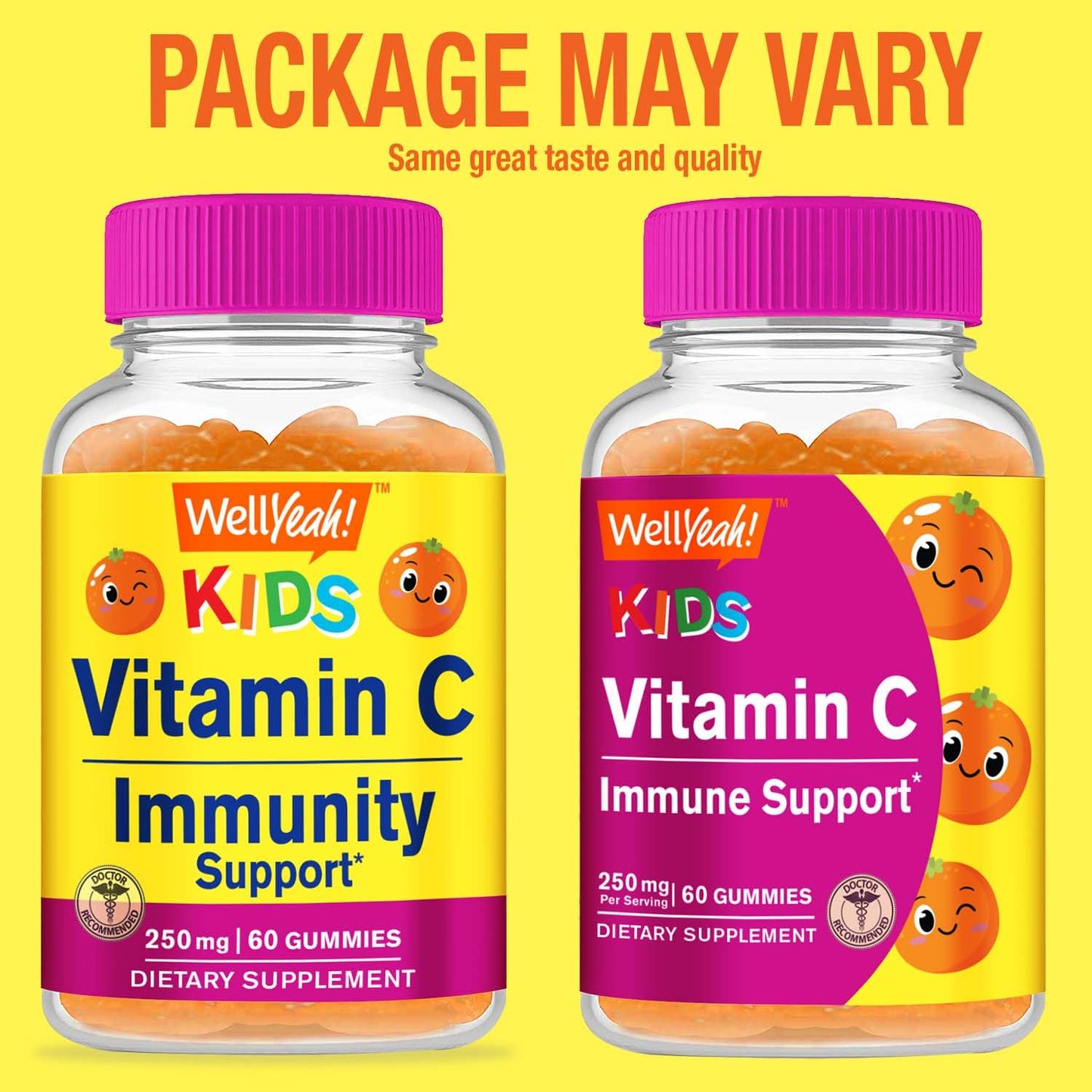 WellYeah Kids Vitamin C Gummies, 120 Gummies