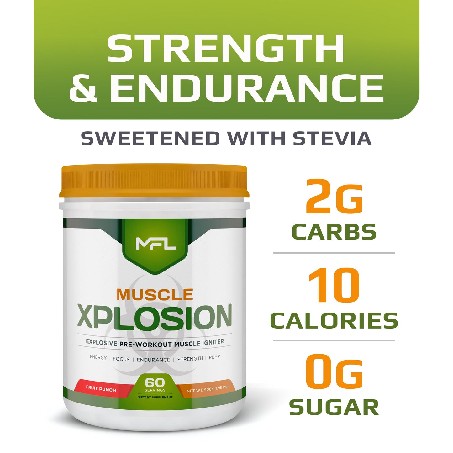 MUSCLE FOOD LABS MFL Muscle Xplosion Pre-Workout Powder 31.7466