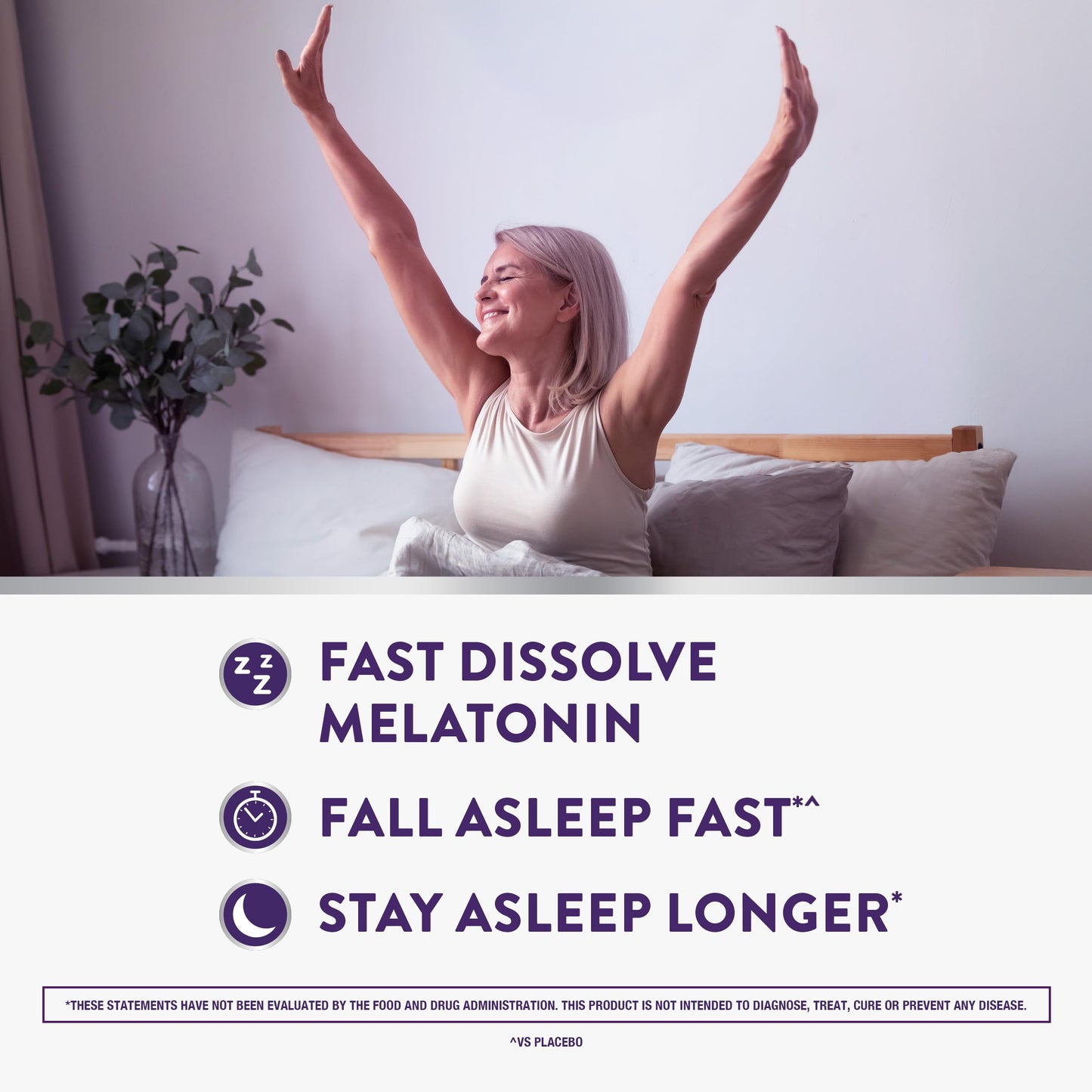 ZzzQuil Pure Zzzs Fast Dissolve Melatonin Tablets, 10 mg, 90 Tablets