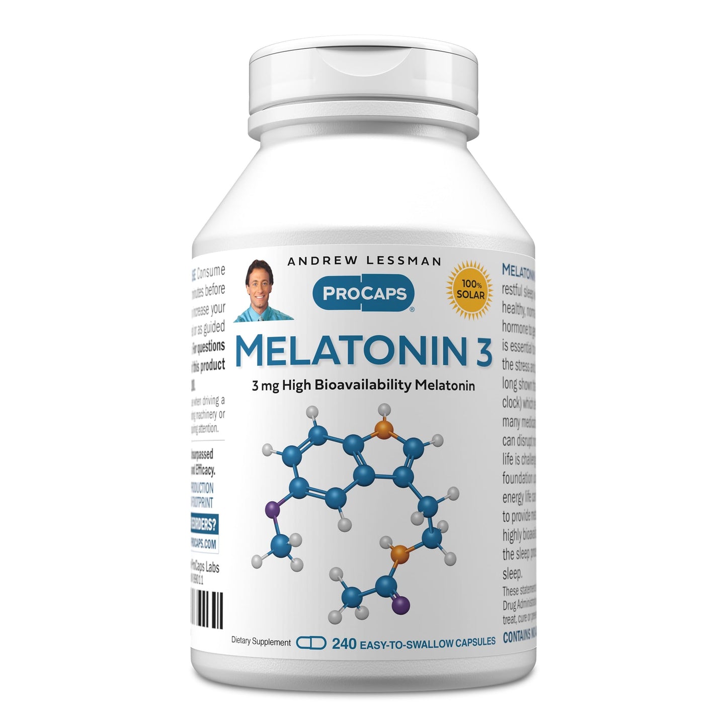 ANDREW LESSMAN Melatonin-3 mg Capsules 240