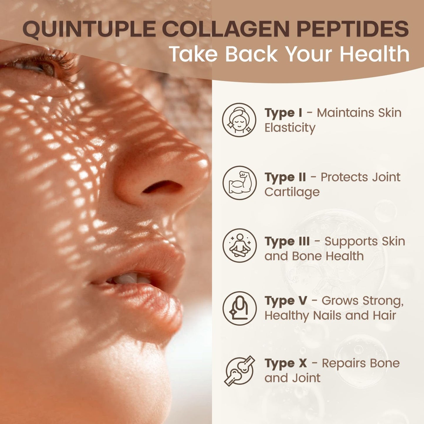 NATURE TARGET Chocolate Collagen Peptides Powder, 12.35 Ounce