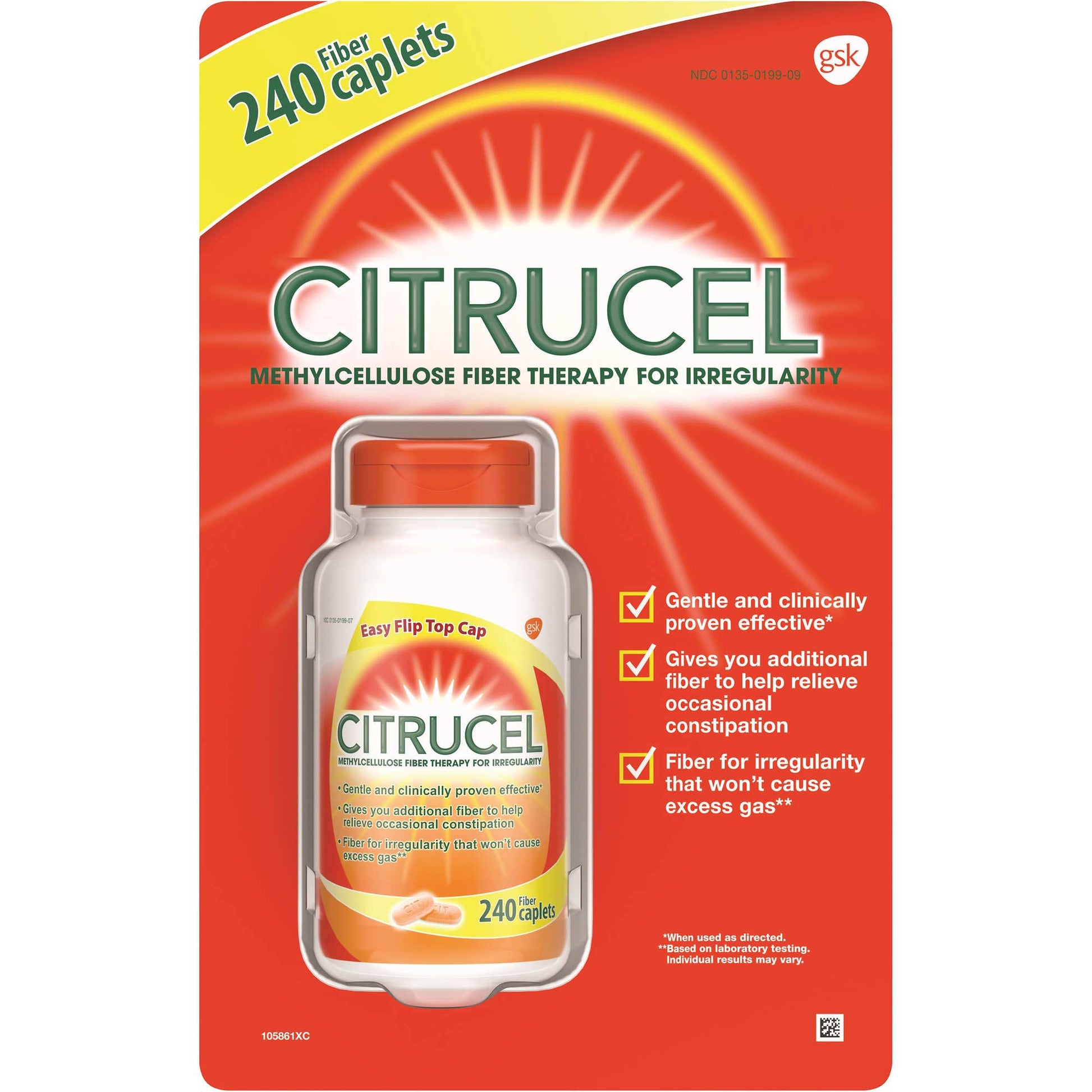 Citrucel Fiber Therapy for Regularity 500 Mg Caplets 240