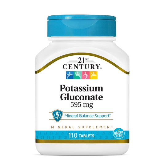 21st Century Potassium Gluconate Tablets, 110 Count