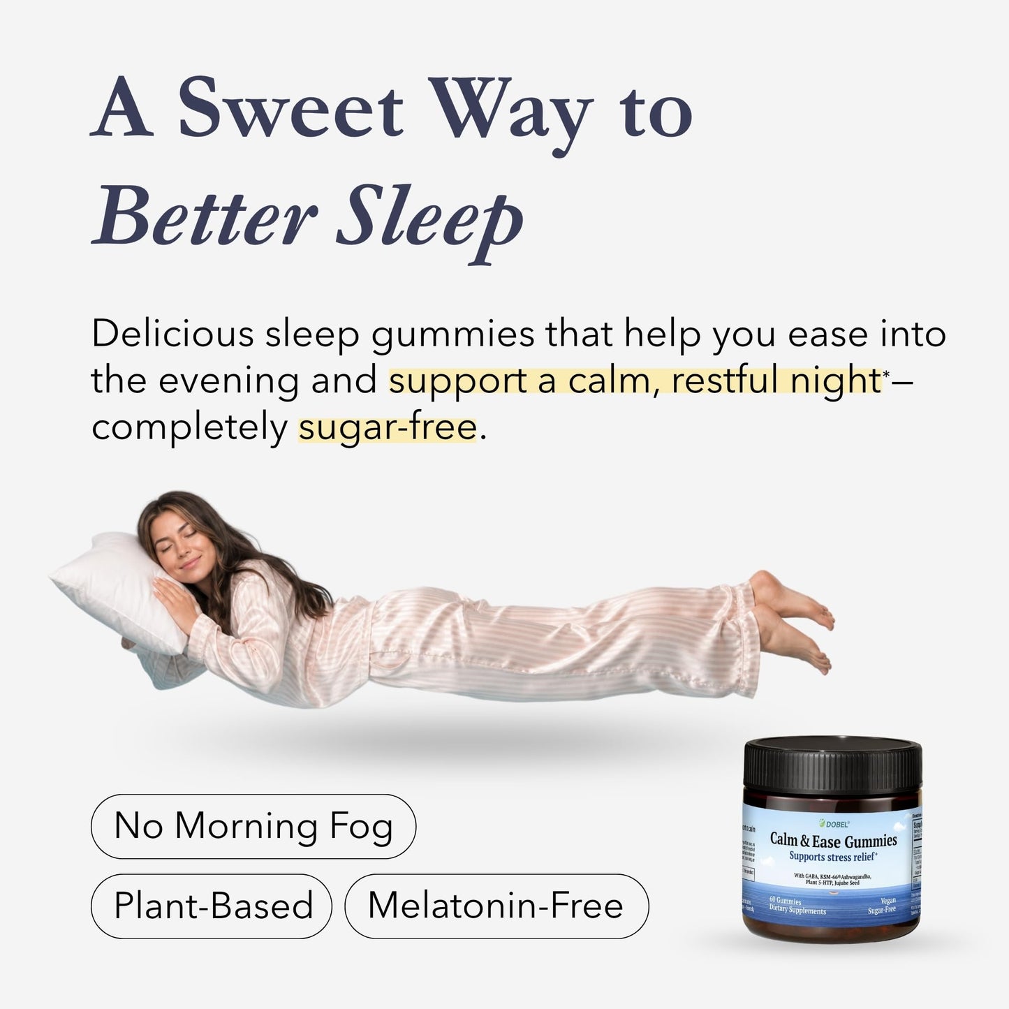 Dobel USA Calm & Sleep Gummies for Adults Gummy, 60 Count