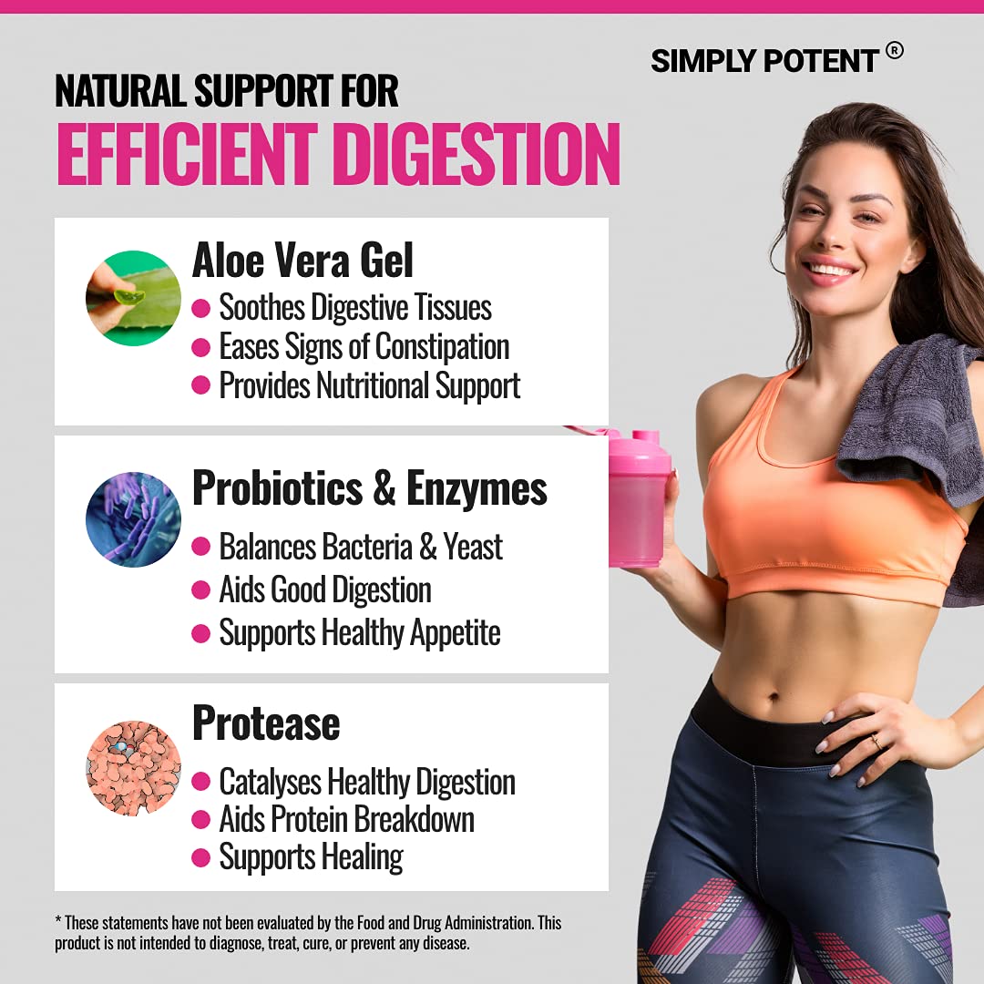 Simply Potent Balance Complex for Women – 11-in-1 Formula with Oregano Extract, Caprylic Acid, Probiotics & Digestive Enzymes, 60 Capsules
