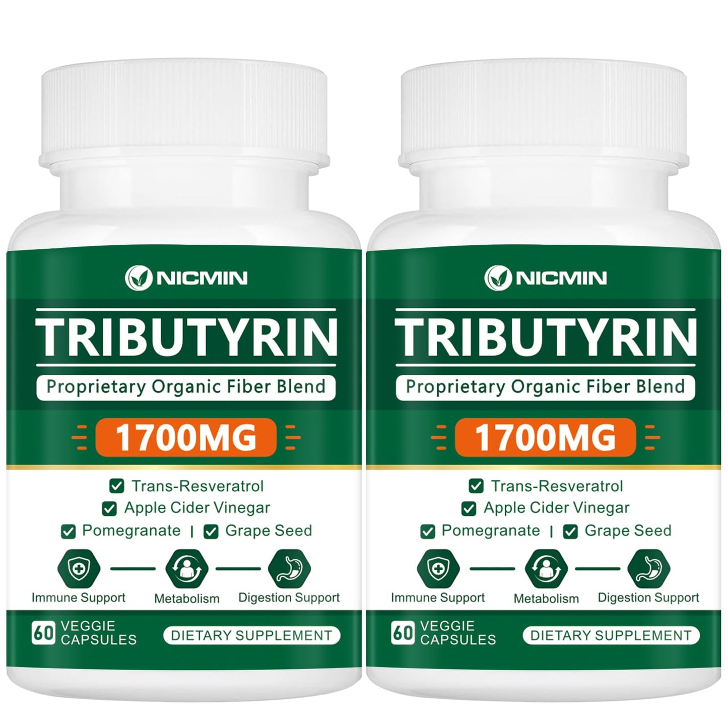 NICMIN Tributyrin Supplement Capsules 60