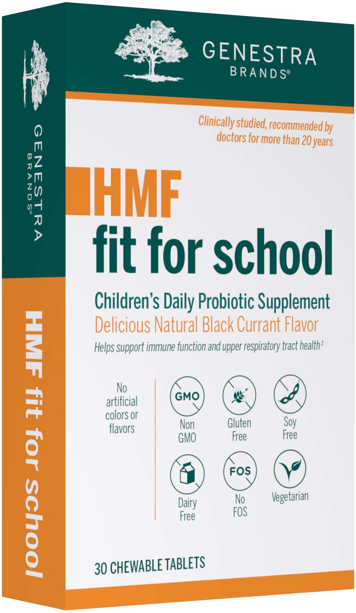 Genestra Brands HMF Fit for School Children's Immune Support Formula 30 Chewable Tablets