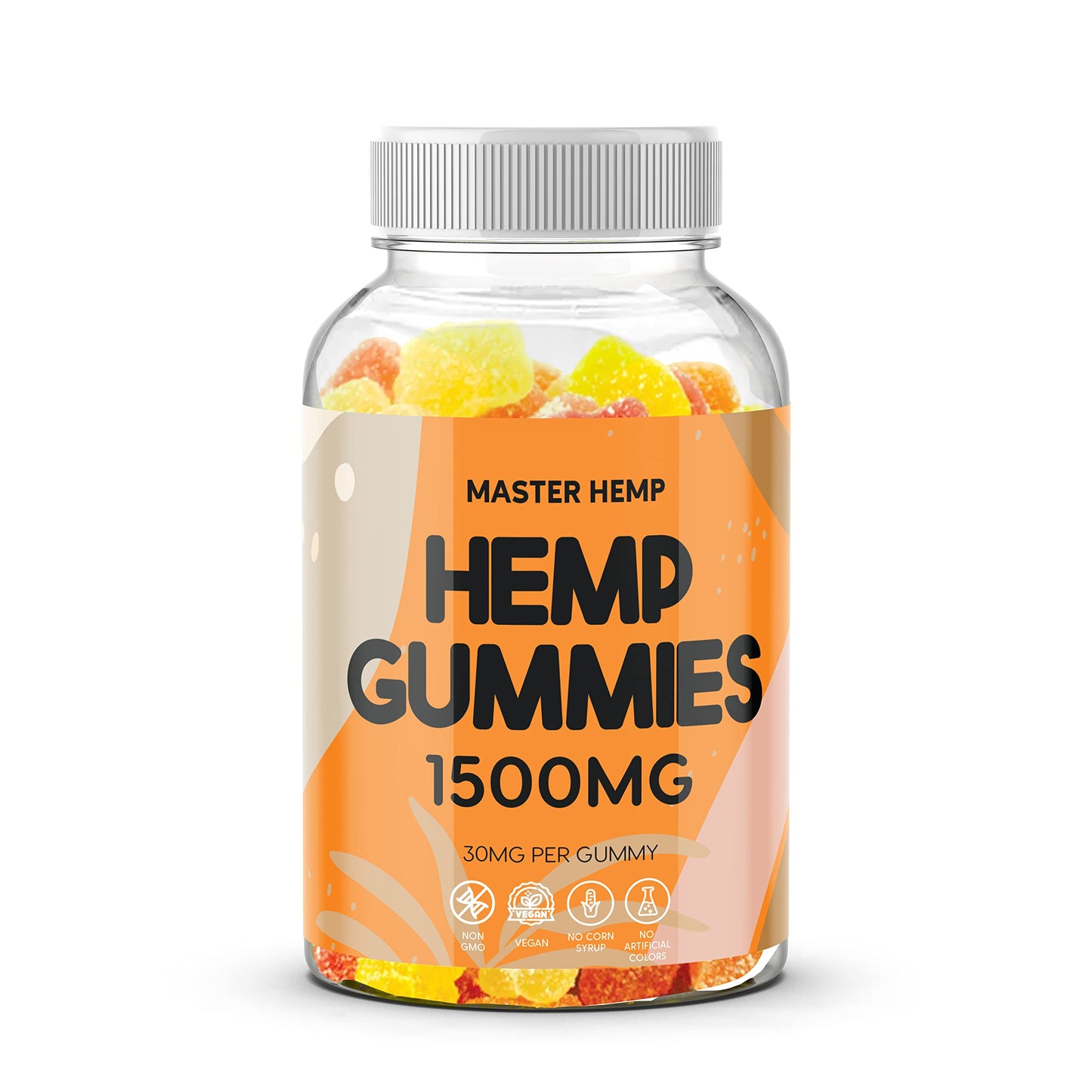 Mayan Labs Organic Hemp Gummies Advanced Extra Strength - High Potency Best Sleep Gummy for Adults - Low Sugar Candy Zero CBD Oil, Made in USA, 50 Gummies